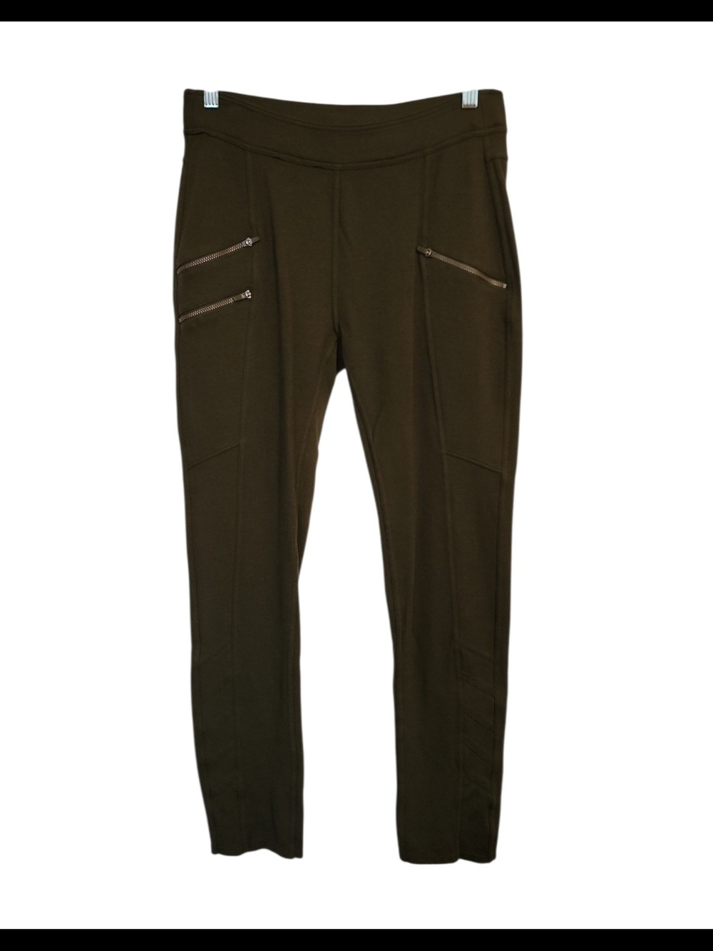Athleta Olive Green Women’s Slim Zip-Pocket Pants Metro